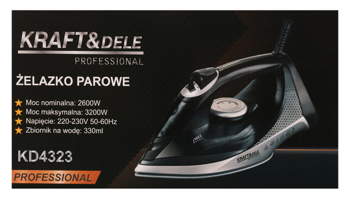 Fier de calcat cu abur 3200 W, rezervor 330 ml (KD4323) [13]