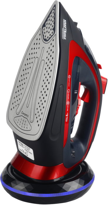 Fier de calcat fara fir 2600W, talpa ceramica, rezervor 450 ml, functie abur vertical (KD4320) [3]