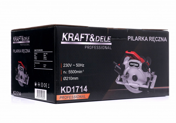 Fierastrau circular 2900W 185 mm 5500 rpm (KD1714) [12]