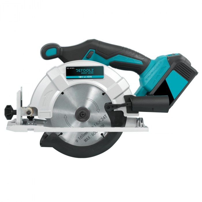 Fierastrau circular de mana 18V fara perii 165mm pe baterie acumulator (DZ-SE185) [8]