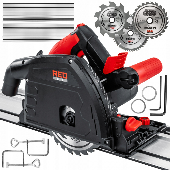 Fierastrau circular de mana 2400W 2 in 1 cu sina fixare rulare (RTPZ0129) [1]