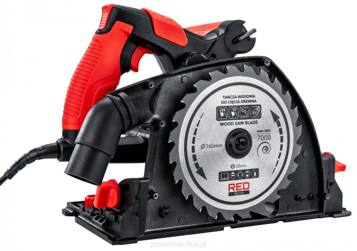 Fierastrau circular de mana 2400W 2 in 1 cu sina fixare rulare (RTPZ0129) [6]