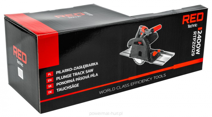 Fierastrau circular de mana 2400W 2 in 1 cu sina fixare rulare (RTPZ0129) [2]