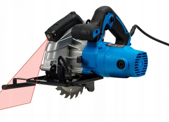 Fierastrau circular de mana cu laser 2 discuri 185mm (42352) [3]