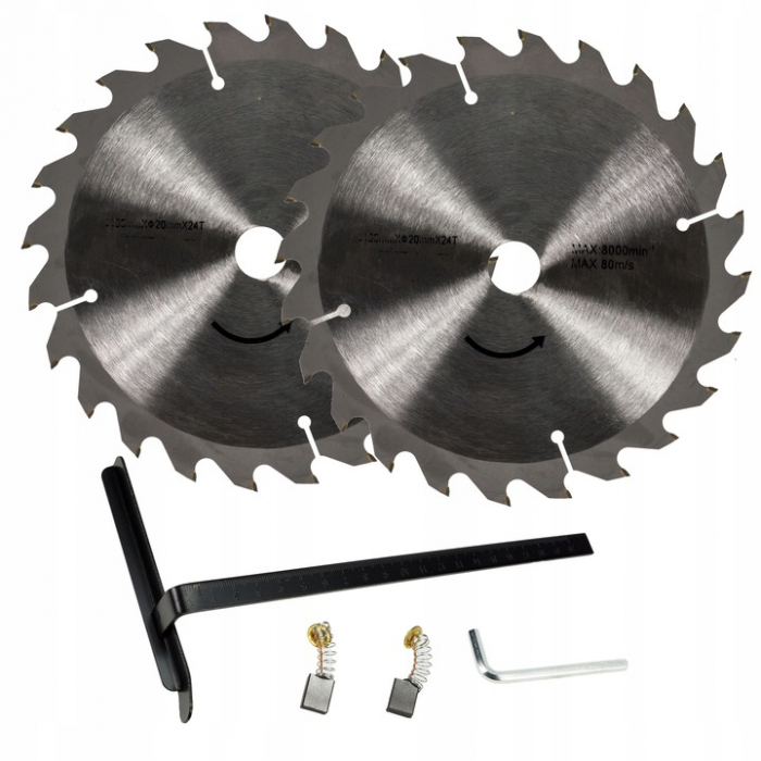 Fierastrau circular de mana cu laser 2 discuri 185mm (42352) [8]