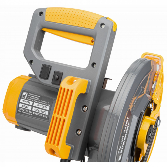 Fierastrau circular debitat lemn 2400W 2 panze 255mm debitator glisare (PM0875) [11]