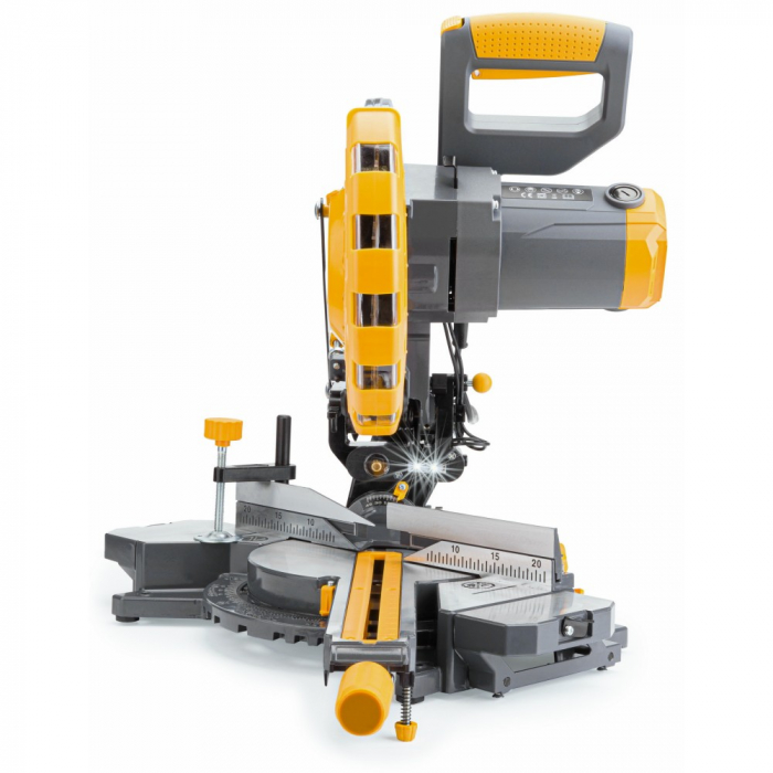 Fierastrau circular debitat lemn 2400W 2 panze 255mm debitator glisare (PM0875) [3]