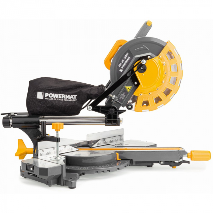 Fierastrau circular debitat lemn 2400W 2 panze 255mm debitator glisare (PM0875) [19]