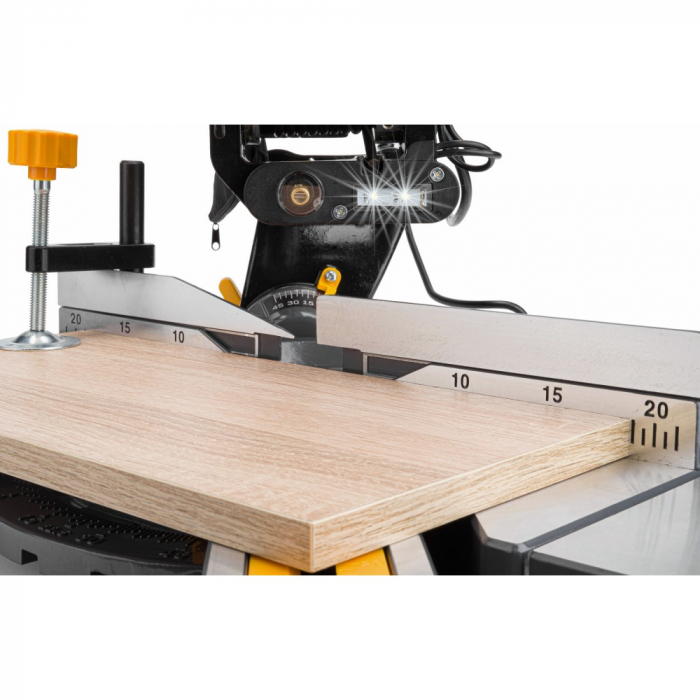 Fierastrau circular debitat lemn 2400W 2 panze 255mm debitator glisare (PM0875) [14]