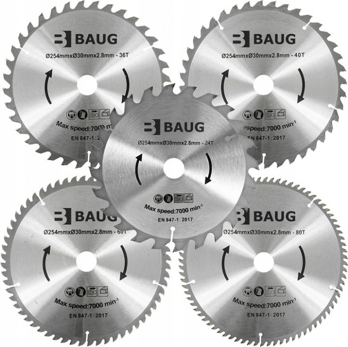 Fierastrau circular lemn cu masa 2600W + 5 PANZE inclinare reglabila unghi stationar banc (B4131) [12]