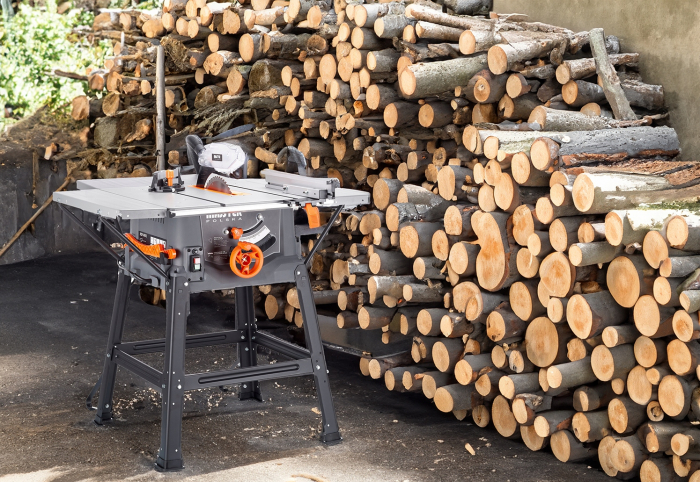 Fierastrau circular lemn cu masa 3400W + 6 PANZE inclinare reglabila unghi stationar banc (MP0001+) [3]