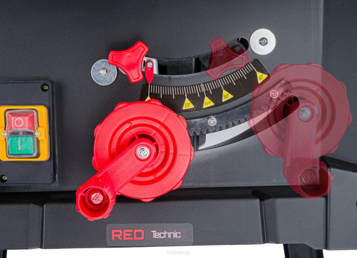 Fierastrau circular lemn cu masa 3400W inclinare reglabila unghi stationar banc (RTPSD0081) [5]