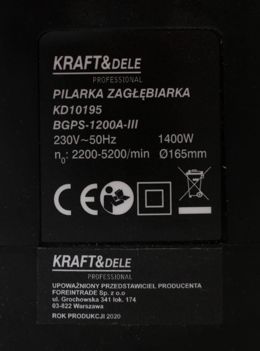 Fierastrau circular manual cu laser 1400W (KD10195) [9]