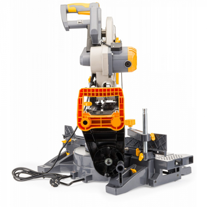 Fierastrau circular masina aparat debitat lemn 2200W 305mm debitator sanie glisare inclinare reglabila (PM0874) [7]