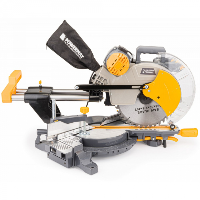 Fierastrau circular masina aparat debitat lemn 2200W 305mm debitator sanie glisare inclinare reglabila (PM0874) [10]