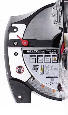 Fierastrau circular unghiular, 1600W 4500rpm cu laser (KD595) [6]
