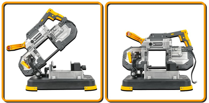 Fierastrau cu banda pentru metal 1200W, taiere uscata fara scantei, 127x127mm, viteza reglabila, baza demontabila PM1345 (PM-PTDM-1200M) [19]