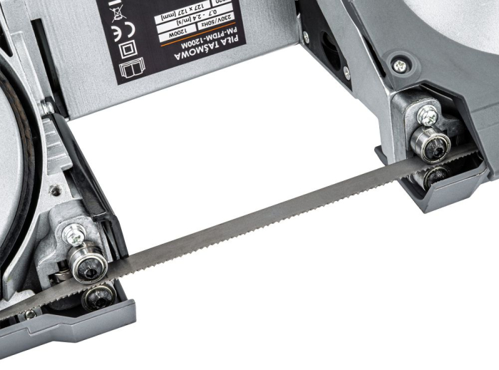 Fierastrau cu banda pentru metal 1200W, taiere uscata fara scantei, 127x127mm, viteza reglabila, baza demontabila PM1345 (PM-PTDM-1200M) [10]