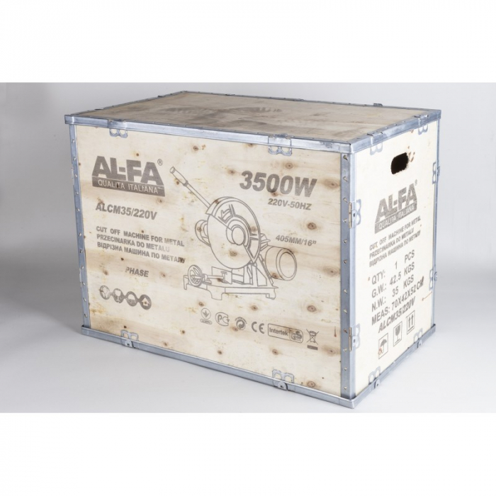 Fierastrau debitat metale profesional disc 405mm pe curea debitator menghina reglaj unghi (ALCM35230V) [16]