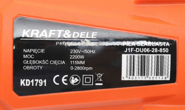 Fierastrau pendular electric tip sabie 2100W + cutie (KD1791) [6]