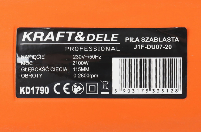 Fierastrau pendular electric tip sabie 2100W (KD1790) [5]