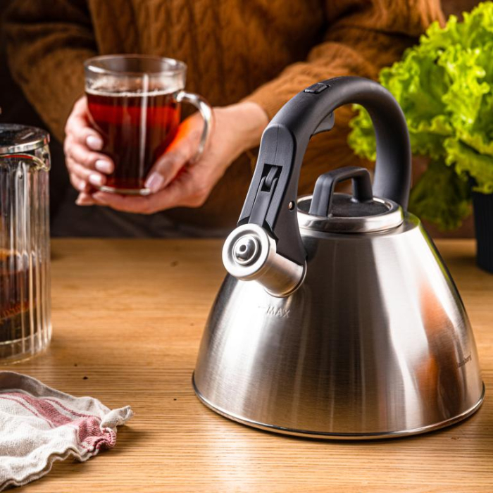 Fierbator apa 2.5L din inox cu fluier si maner soft touch pentru toate tipurile de plite (KB-7951) [19]