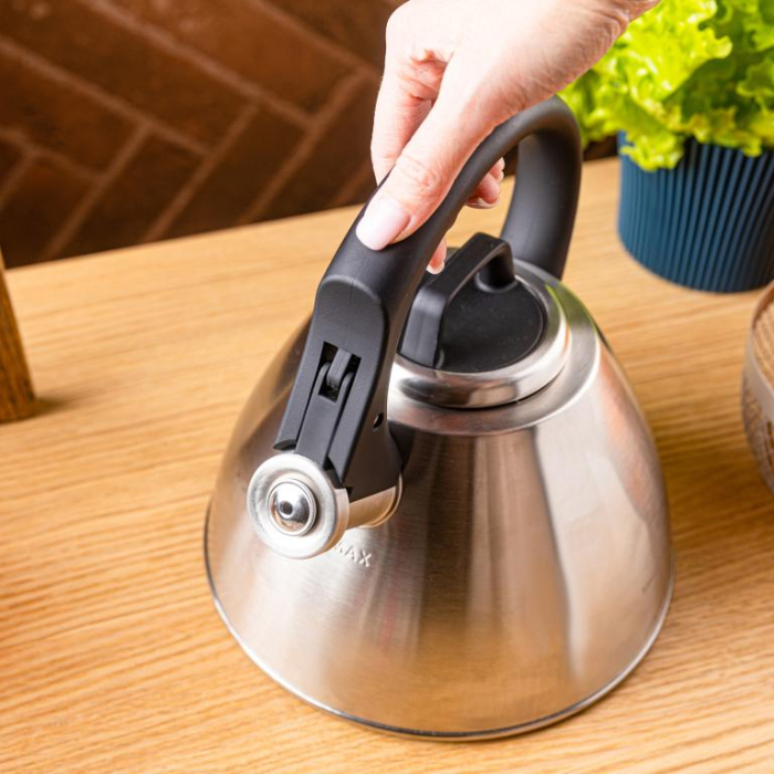 Fierbator apa 2.5L din inox cu fluier si maner soft touch pentru toate tipurile de plite (KB-7951) [9]