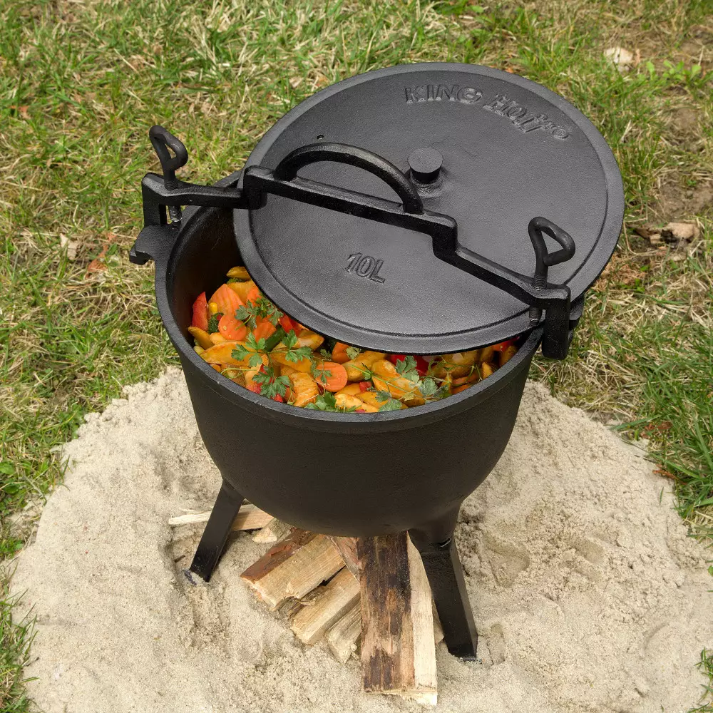 Cazan, ceaun, fierbator din fonta, capacitate 10 l (KH-2233) [8]
