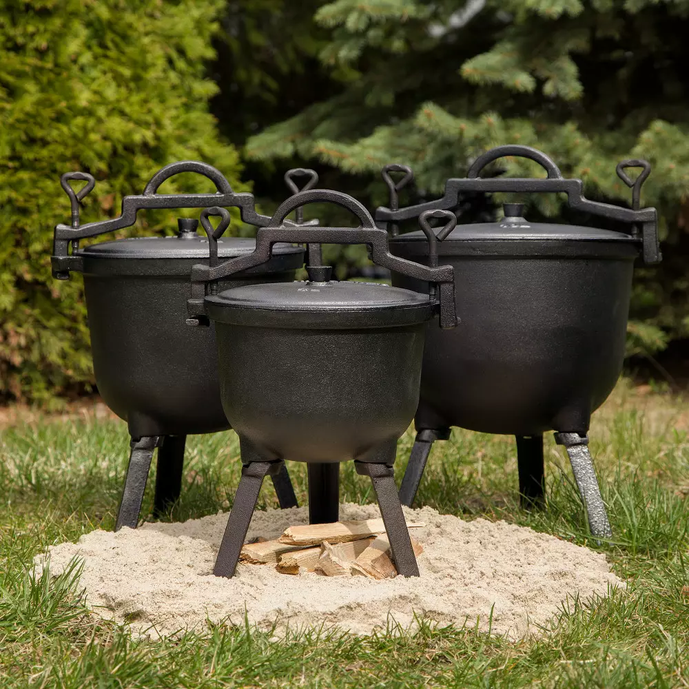 Cazan, ceaun, fierbator din fonta, capacitate 10 l (KH-2233) [5]