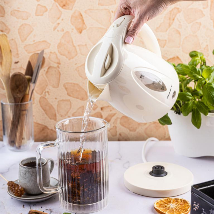 Fierbator electric 1.2 l crem cu led si fierbere rapida (KB-9002) [5]