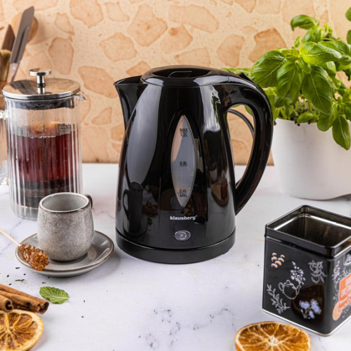 Fierbator electric 1.2 l negru cu Led si fierbere rapida (KB-9001) [6]