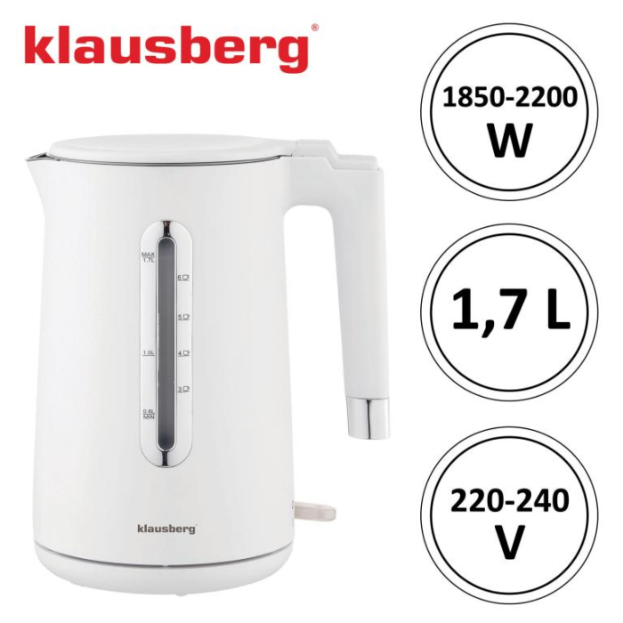 Fierbator electric, culoare alb, capacitate 1.7 l (KB-7890) [4]