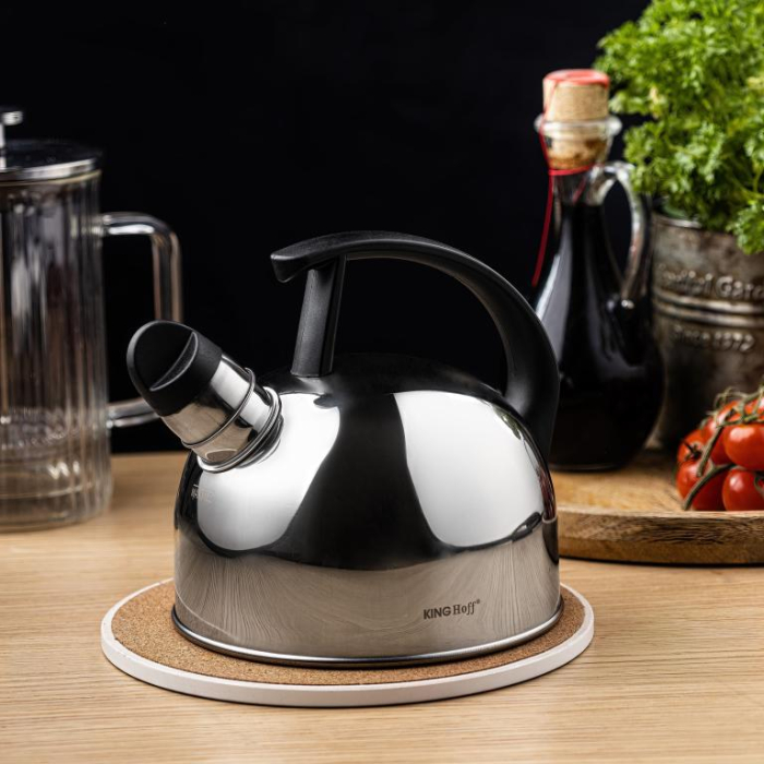 Fierbator manual cu fluier, otel inoxidabil, culoare argintiu, capacitate 1.5 l (KH-1896) [7]