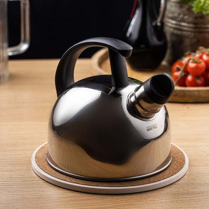 Fierbator manual cu fluier, otel inoxidabil, culoare argintiu, capacitate 1.5 l (KH-1896) [4]