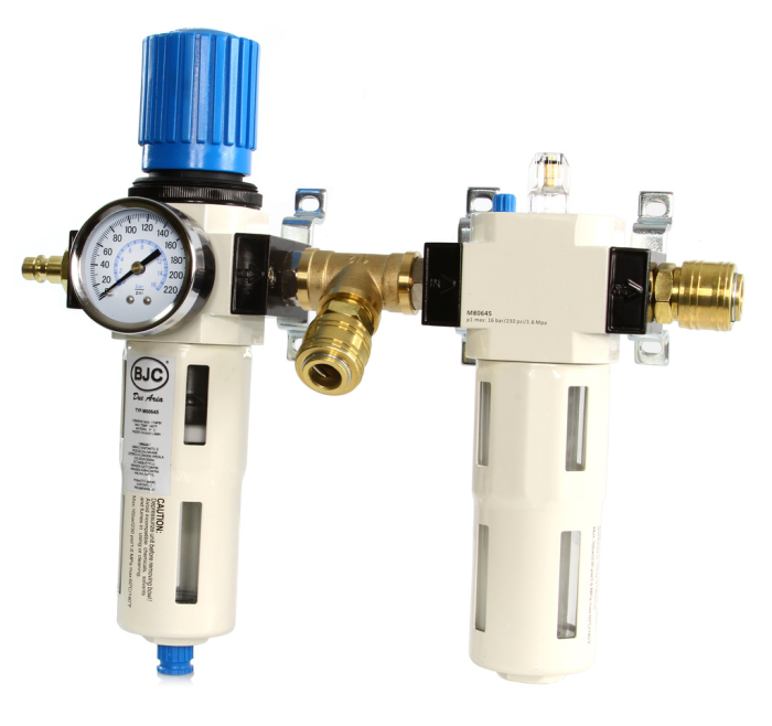 Filtru regulator cu ungator pentru aer comprimat 1/2", separator apa si ulei (M80645) [7]
