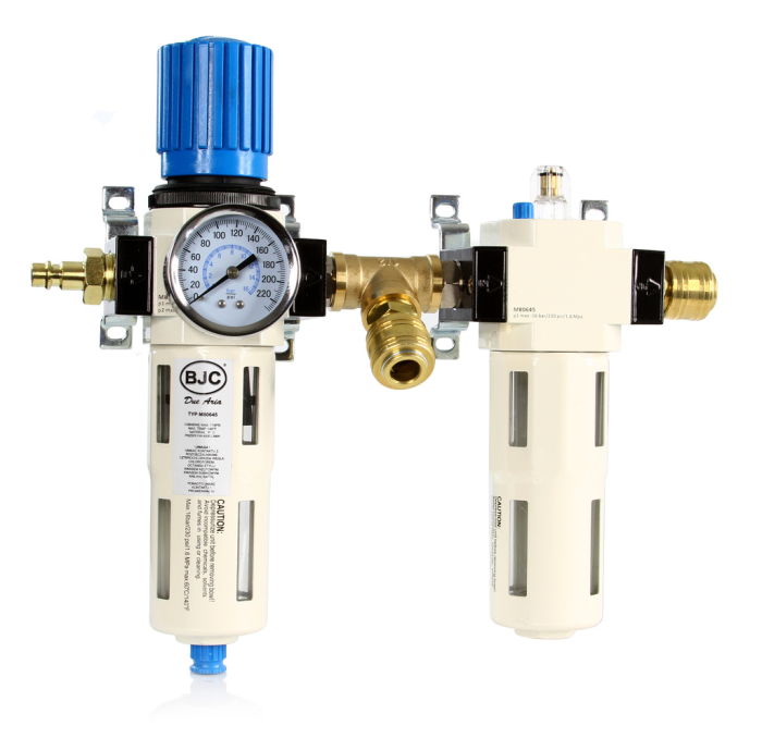 Filtru regulator cu ungator pentru aer comprimat 1/2", separator apa si ulei (M80645) [2]