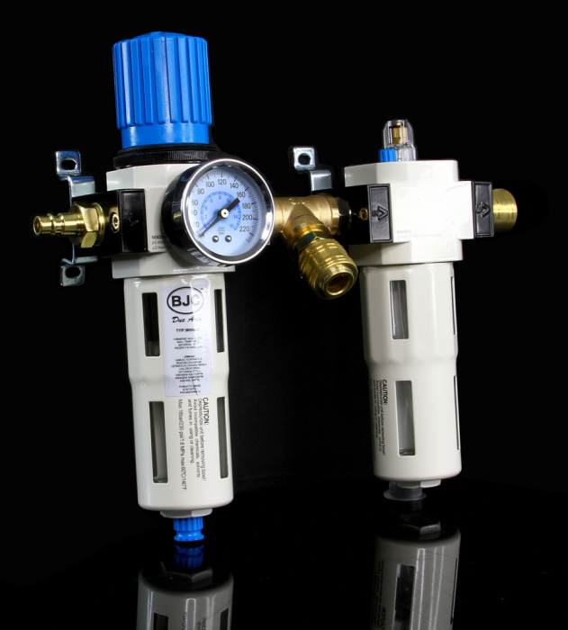 Filtru regulator cu ungator pentru aer comprimat 1/2", separator apa si ulei (M80645) [6]