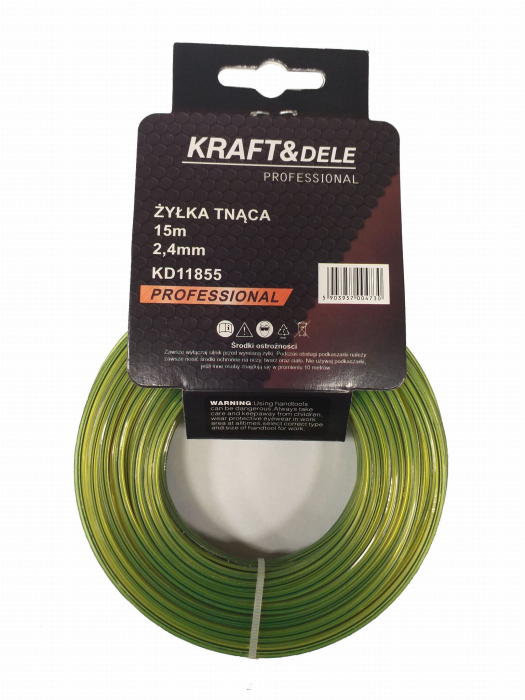 Fir trimmer  motocoasa taiere 15m 2.4mm² (KD11855) [3]