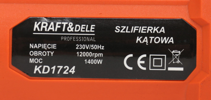 Flex polizor unghiular 1300W turatie variabila 12.000rpm (KD1723) [5]