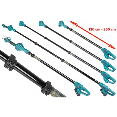 Foarfeca de gradina pe acumulator cu tija telescopica 21V 2Ah 250cm (ALCPS45-21-2) [3]