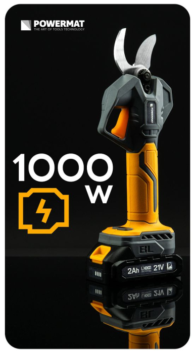 Foarfeca electrica gradina 21V taiere 30 mm motor brushless 2 acumulatori PM1550 (PM-SA-21V-2AM) [29]