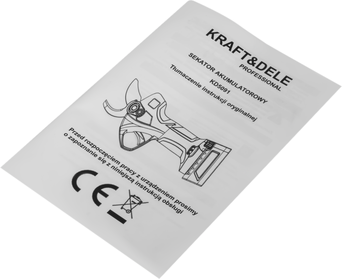 Foarfeca electrica gradina cu acumulator 21V cu 2 baterii 2Ah si incarcator (KD5091) [6]