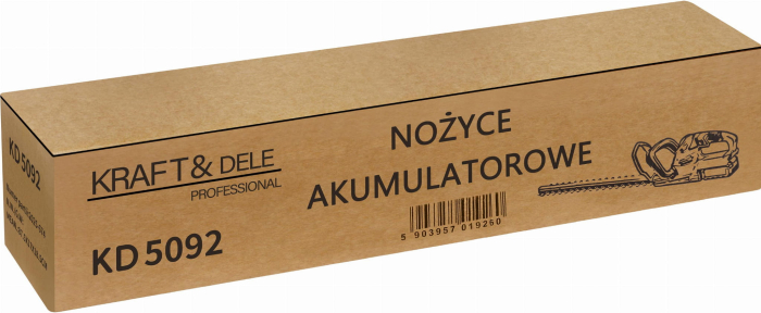 Foarfeca gard viu cu 2 acumulatori 21V motor brushless lama 480mm (KD5092) [2]