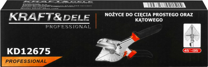 Foarfeca pentru taiere la unghi 45-135° cu lame interschimbabile pentru lemn plastic si profile (KD12675) [14]