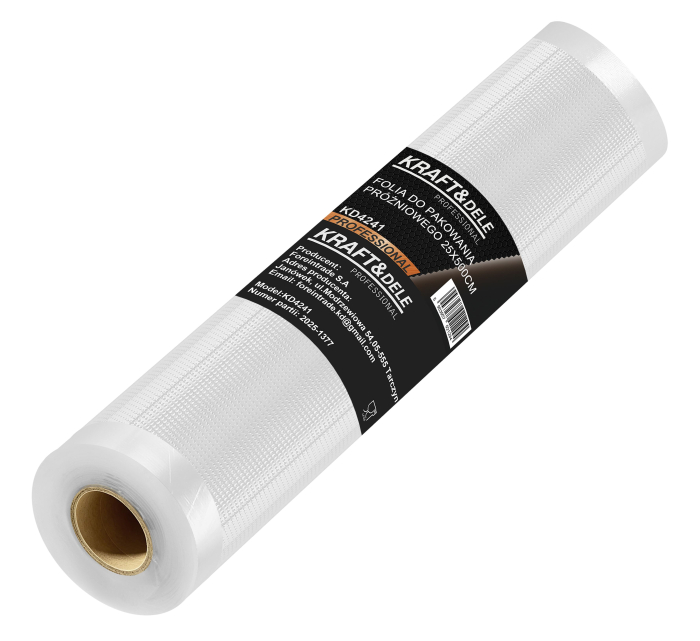 Folie pentru ambalare in vid 25 cm x 5 m, gofrata (KD4241) [2]
