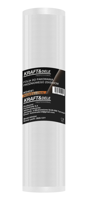 Folie pentru ambalare in vid 25 cm x 5 m, gofrata (KD4241) [8]