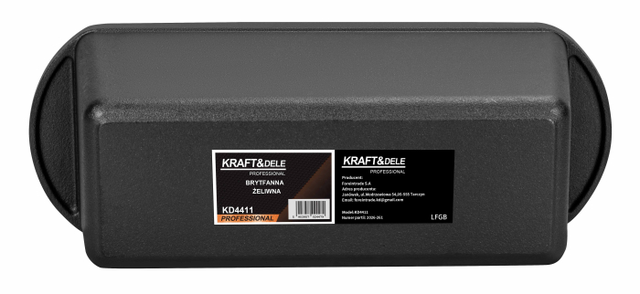 Forma de copt din fonta 3L 35x13 cm pentru paine cozonac friptura si gatit la cuptor (KD4411) [5]