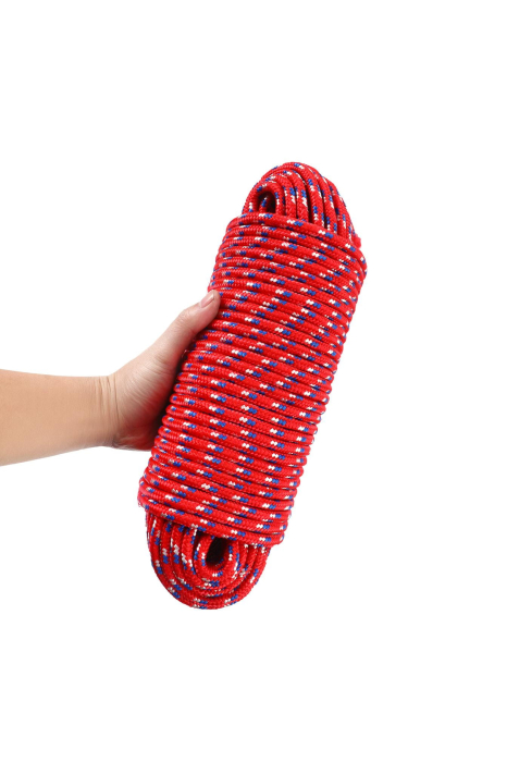 Franghie funie sfoara de barca camping hamac , 8 mm , 50 m, polipropilenă (KD11023) [4]