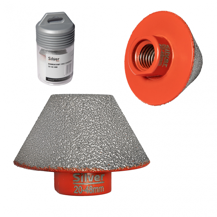 Freza tip carota diamantata piatra gresie faianta beton 20-48mm M14 (S11855) [1]