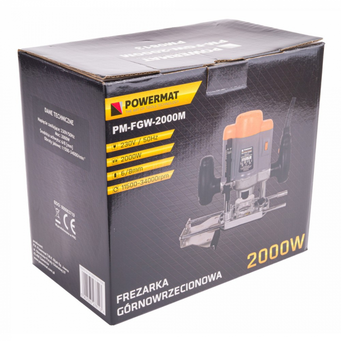 Masina aparat de frezat electrica 2000W freza verticala cu ghidaj (PM0813) [5]